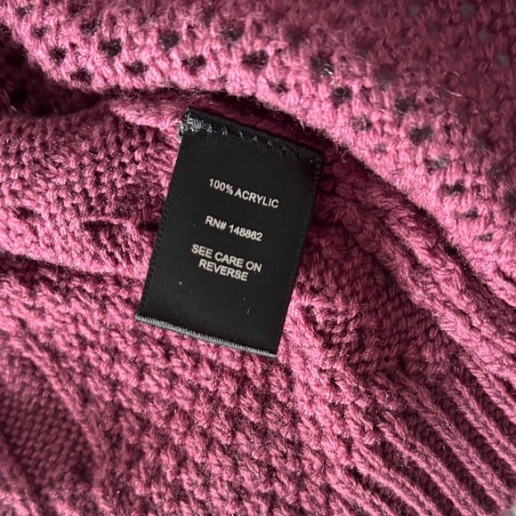 TORRID Ombre Pink Cable Knit V-Neck Sweater Tunic 0 (12 L) - Picture 3 of 8